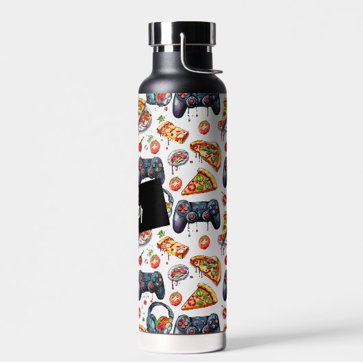 Videogames en pizza monogrammed waterfles (Links)