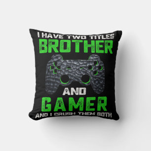 videogames Fun Gamer Gaming Gift Boys Bro Kussen