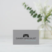 Videogames Gamer Specialist Visitekaartje (Staand voorkant)
