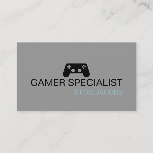 Videogames Gamer Specialist Visitekaartje (Voorkant)