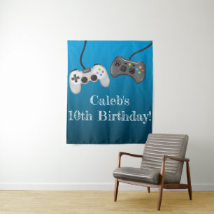Videogames Gamer Verjaardagsfeest Achtergronddecor Wandkleed