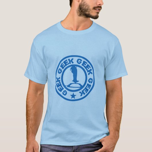 videogames geek logo joystick paddle t-shirt (Voorkant)