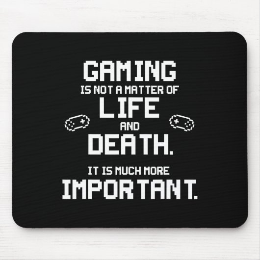 videogames Grappig PC Console Gamer Geek Muismat (Voorkant)