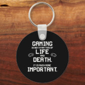 videogames Grappig PC Console Gamer Geek Sleutelhanger (Voorkant)