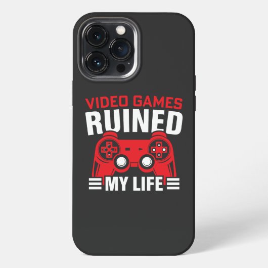 Videogames hebben mijn leven geruïneerd, gamers le iPhone hoesje (Achterkant)
