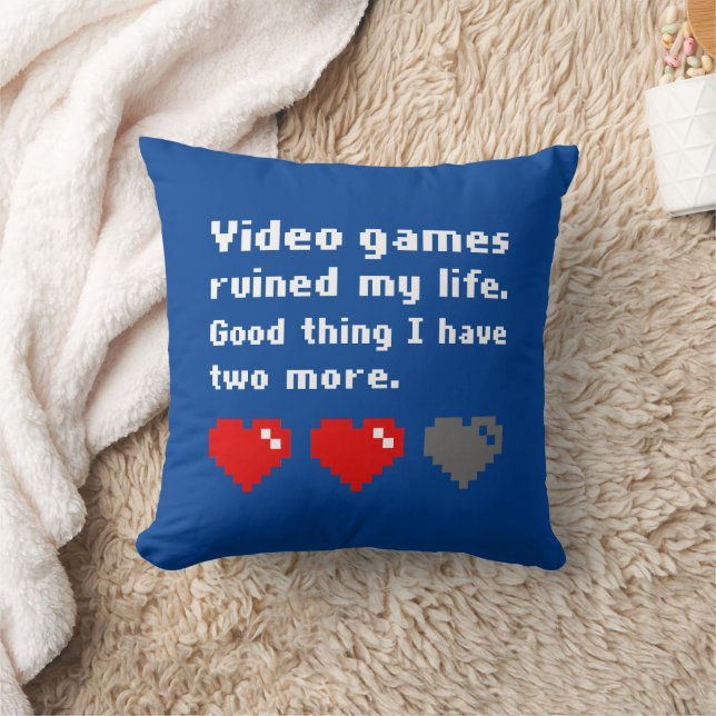 Videogames hebben mijn leven verpest kussen (Deken)