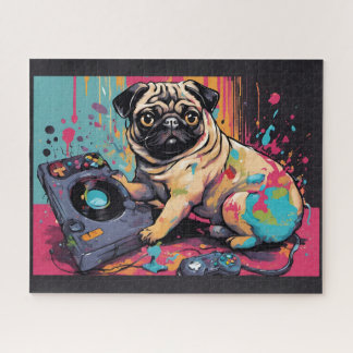 Videogames in een mooie carlinie legpuzzel