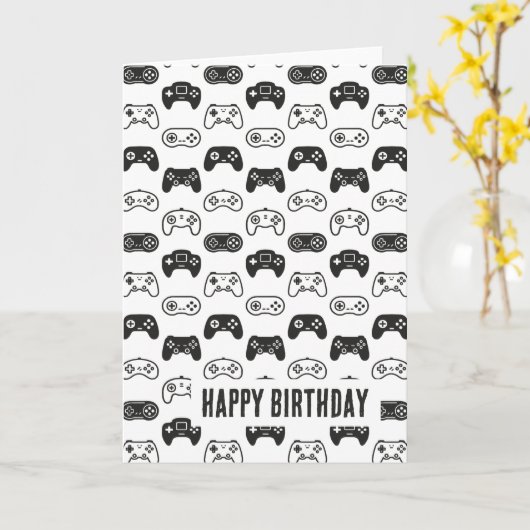 Videogames Kaart (Gele Bloem)