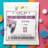 Videogames kinderverjaardag bedankzakje