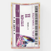 Videogames kinderverjaardag spandoek (Verticaal)