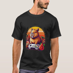 Videogames Liefhebber Capybara Grappige Videogames T-shirt