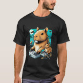 Videogames Liefhebber Capybara Grappige Videogames T-shirt (Voorkant)