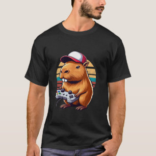 Videogames Liefhebber Capybara Grappige Videogames T-shirt