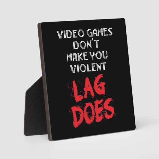 Videogames maken je niet gewelddadig, Lag doet dat Fotoplaat (Voorkant)