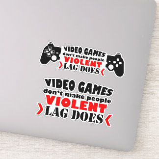 Videogames maken mensen niet tot gewelddadige vert sticker