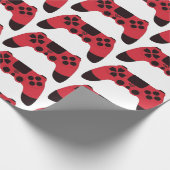Videogames nerd gamer gaming controller cadeaupapier (Hoek)