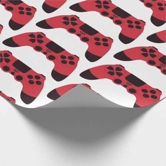 Videogames nerd gamer gaming controller cadeaupapier (Hoek)