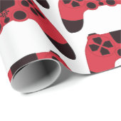 Videogames nerd gamer gaming controller cadeaupapier (Rol Hoek)