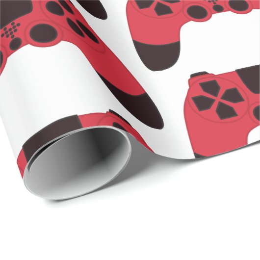Videogames nerd gamer gaming controller cadeaupapier (Rol Hoek)