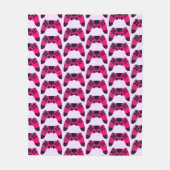 Videogames nerd gamer gaming controller fleece deken (Voorkant)