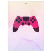 Videogames nerd gamer gaming controller klembord (Achterkant)