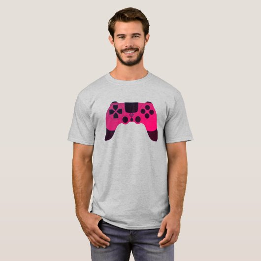 Videogames nerd gamer gaming controller t-shirt (Voorkant volledig)