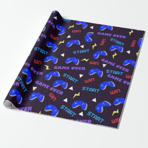 Videogames Patroon Game Lover Cadeaupapier
