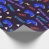 Videogames Patroon Game Lover Cadeaupapier (Hoek)