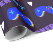Videogames Patroon Game Lover Cadeaupapier (Rol Hoek)