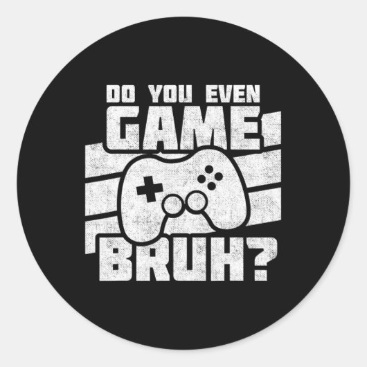 Videogames - PC Console Gaming - Grappig videogame Ronde Sticker (Voorkant)