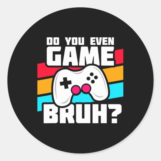 Videogames - PC Console Gaming - Grappig videogame Ronde Sticker (Voorkant)