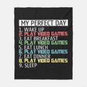 videogames perfecte dagkunst fleece deken (Voorkant)