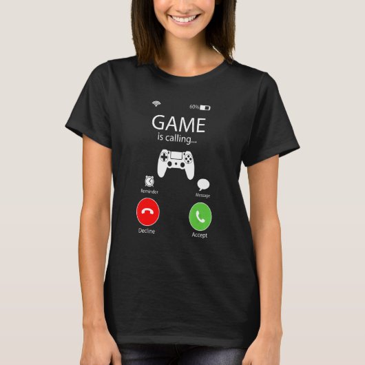 Videogames roepen me op om te gaan naar Gamer Cons T-shirt (Voorkant)