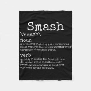 Videogames Smash Definition Funny Video Game Gamer Fleece Deken