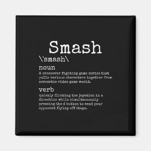 Videogames Smash Definition Funny Video Game Gamer Magneet