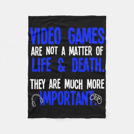 Videogames spelen Funny Pc Console Gamer Geek Fleece Deken (Voorkant)