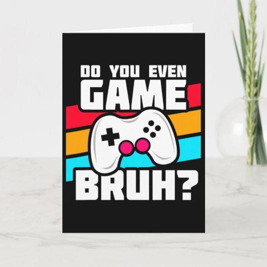 Videogames spelen - Pc Console-gaming - Grappige V Kaart (Voorkant)