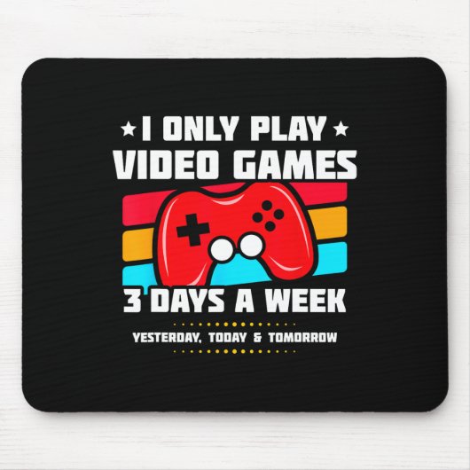 Videogames spelen - Pc Console-gaming - Grappige V Muismat (Voorkant)