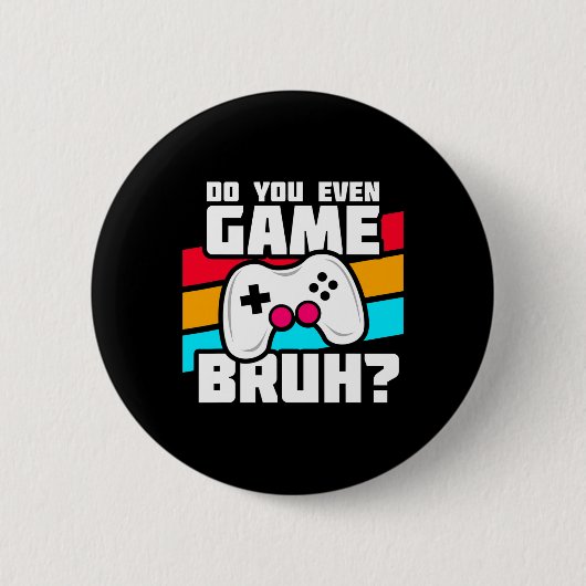 Videogames spelen - Pc Console-gaming - Grappige V Ronde Button 5,7 Cm (Voorkant)