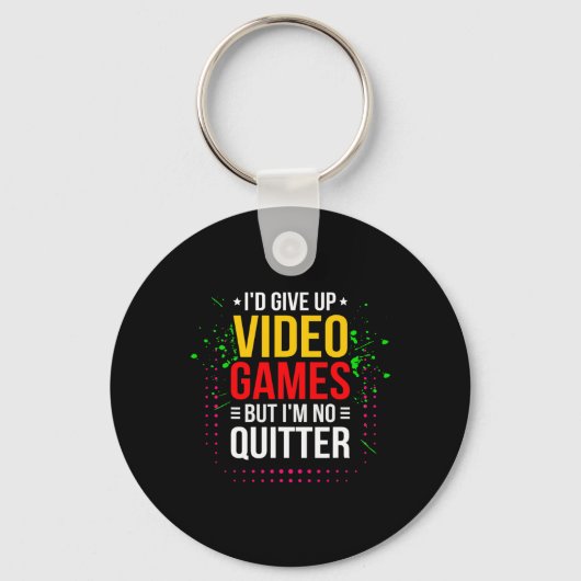 Videogames spelen - Video Gamer Meme - Grappige Vi Sleutelhanger (Voorkant)