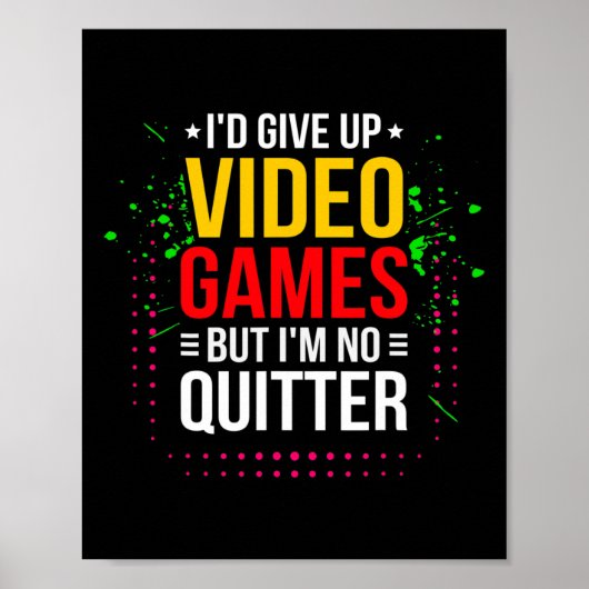 Videogames spelen - Videogamer Meme - Grappige Vid Poster (Voorkant)
