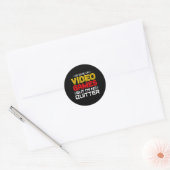 Videogames - Videogame Meme - Grappig videogame Ronde Sticker (Envelop)