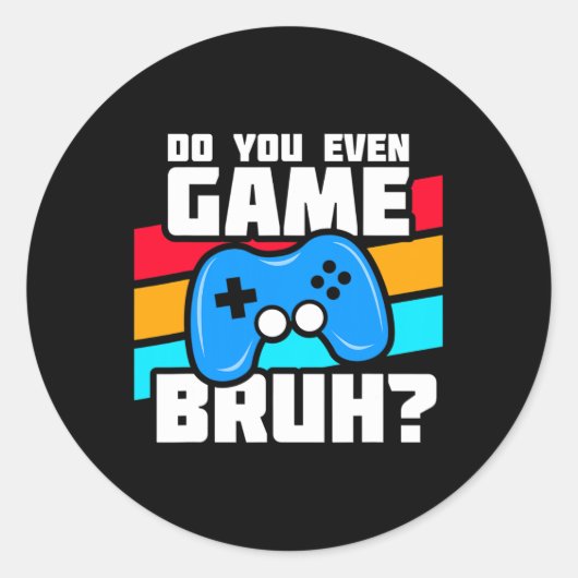 Videogames - Videogame Meme - Grappig videogame Ronde Sticker (Voorkant)