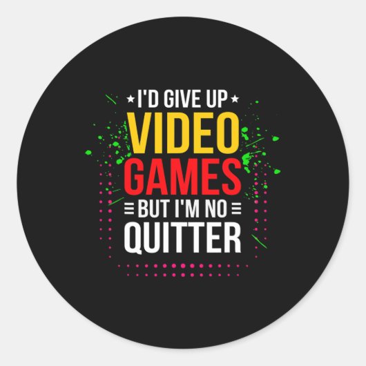 Videogames - Videogame Meme - Grappig videogame Ronde Sticker (Voorkant)