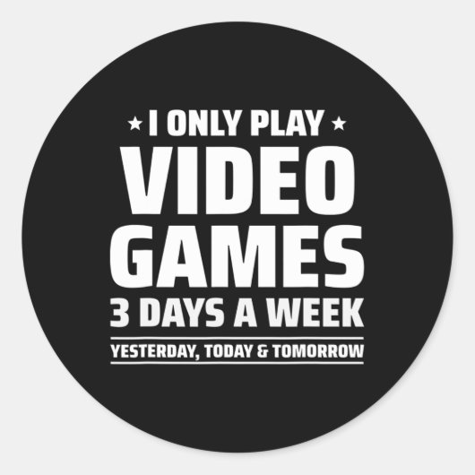 Videogames - Videogame Meme - Grappig videogame Ronde Sticker (Voorkant)