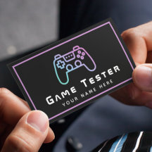 Videogametester Gamer Modern Pink Neon