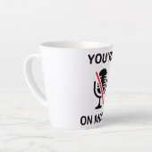 Videogesprek, je bent op Dempen Latte Mok (Linkerhoek)