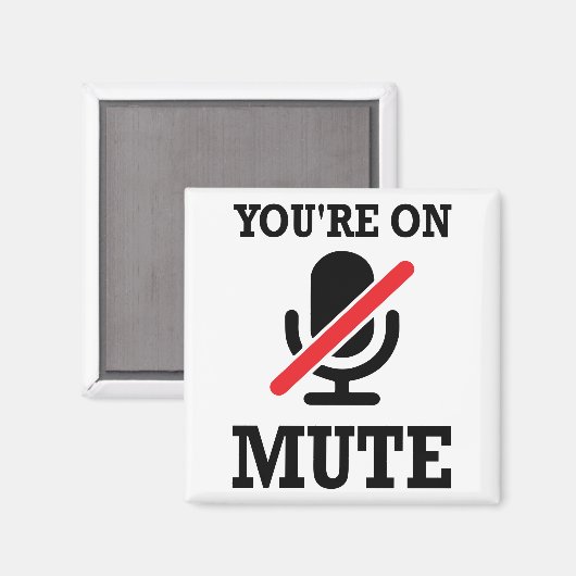 Videogesprek, thuis werken, je bent op stomme magneet (Voorkant / Achterkant)