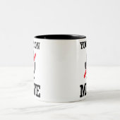 Videogesprek, thuis werken, je bent op stomme tweekleurige koffiemok (Center)