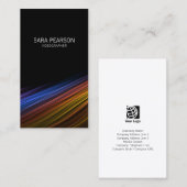 Videograaf Beeldende Kunst Media Abstract Kleurrij Visitekaartje (Voorkant / Achterkant)
